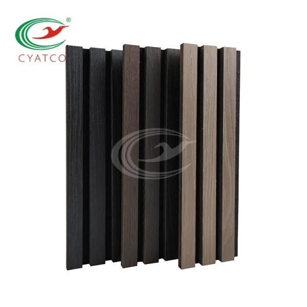 12mm MDF Thick Wood Grille Wall Panels Interior Decoration Wood Polyester Fiber Composite 3D Panel