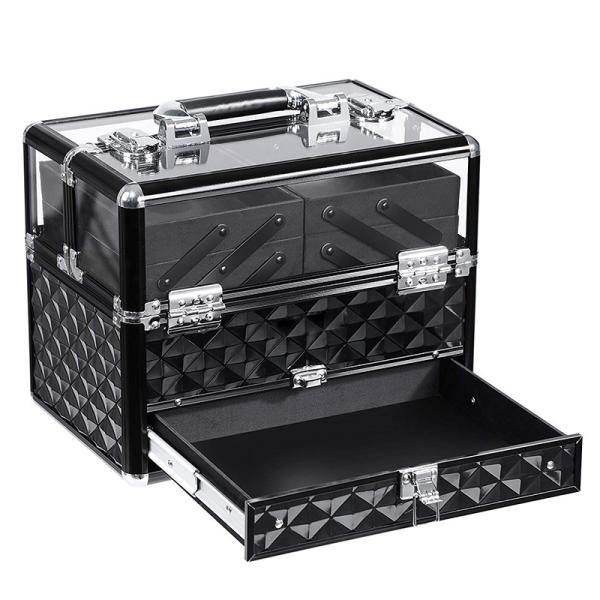 Deluxe Jewelry Cosmetic Beauty Vanity Case Logo Customize Available
