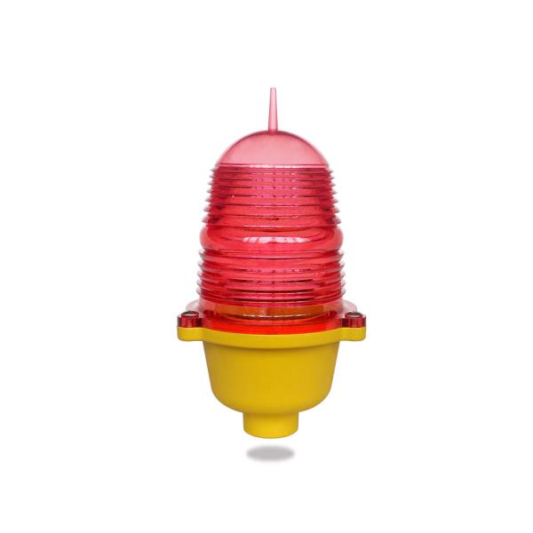Red Obstruction Light, Low Intensity Steady Burning Aviation Lights FAA L810 Single High Altitude Warning Light