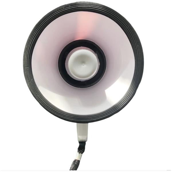 18650 Portable Lthium Battery Operated Bullhorn Megaphone ABS Construction 30W