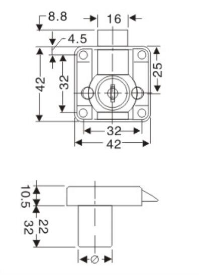 Computer Key Cabinet And Drawer Locks Dl338 Smooth Swtich With Rust Prevention