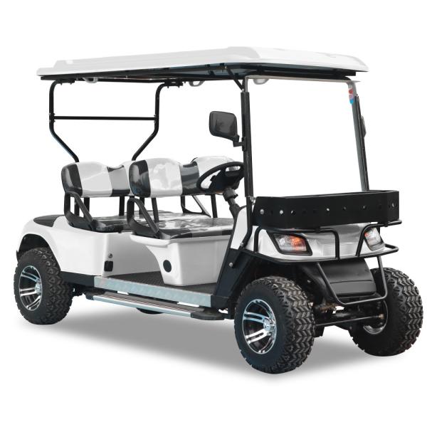 Carrinho de golfe elétrico eficiente com capacidade de 2-4 passageiros 72v 6 Carrinho de golfe de assento Off Road carrinhos de golfe para deficientes