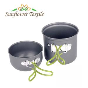 Potenciômetro de acampamento exterior do titânio e Cookware de acampamento do