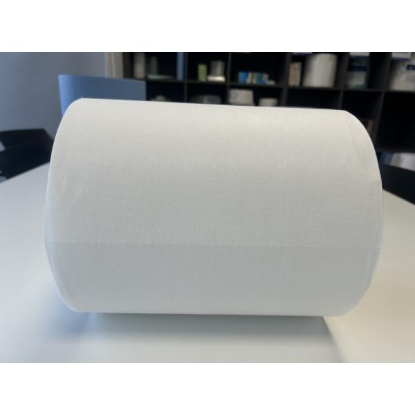 Industrial Non-Woven Wipes PP Wood Pulp Roll 80-89gsm White