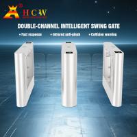 HCW Turnstile Security Gates Supermarket Swing Gate Fingerprint Turnstile Flap Barrier