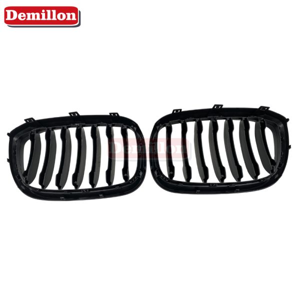 Demillon Auto Parts Front Grille Glossy Black Single Slat for BMW 2018-21 G01 X3 2019-21 G02 X4