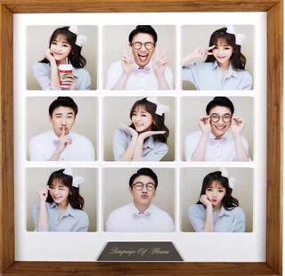 Personalised Acrylic Photo Frames 15.6 * 15.6cm Acrylic Wall Frames Long Durability