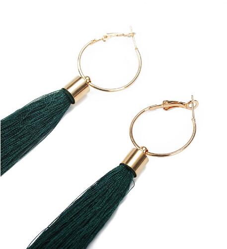 Lady's earrings tassel earrings