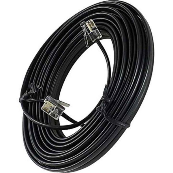RJ11 Telephone Extension Cable - 2P4C/4P4C Wire for Landline Phone, Fax, DSL Modem, Wall Jack, Home or Office Use