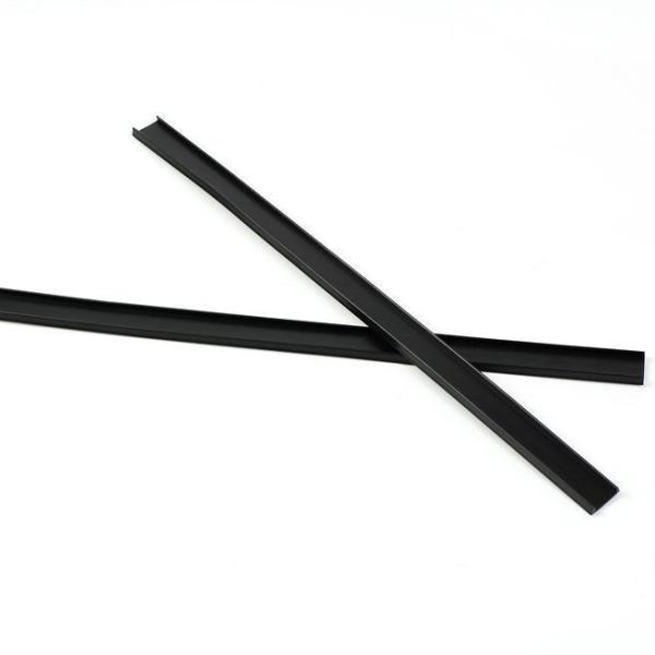 Colorful Soft PVC Industrial Ceiling Profiles Black Plastic Customized Profiles