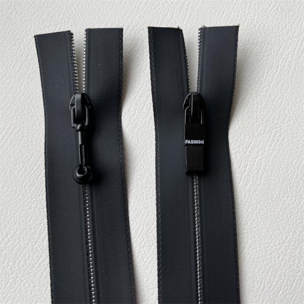 TPU/PU Water-Resistant Zipper ,Waterproof Zippers with Reflective Stripe on 2 Side for outdoor, jacket ,garment