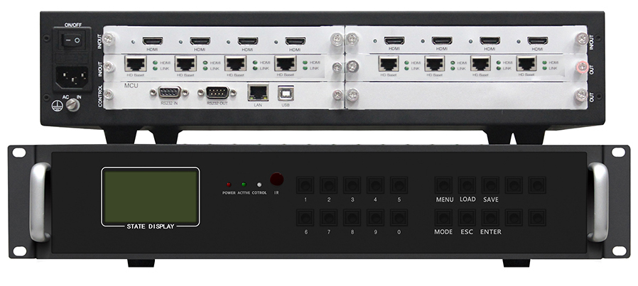 AC100-240v Силовое питание Многотелевизионный контроллер HDMI / VGA / Av / Ypbpr / USB