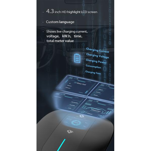 Умное ПРИЛОЖЕНИЕ WIFI FCC CE ROHS зарядной станции 380V электрического автомобиля 32A 3P опционное