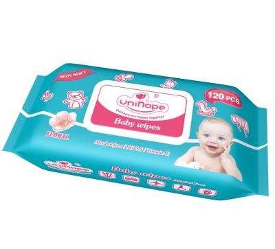 Natural Non-Woven Wet Baby Water Wipes 15x20cm/17x20cm/18x20cm for Gentle Cleansing