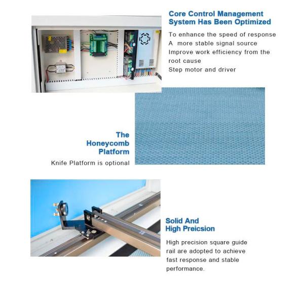 50W CO2 Laser Engraver Cutting Machine , Laser Cutting And Engraving Machine