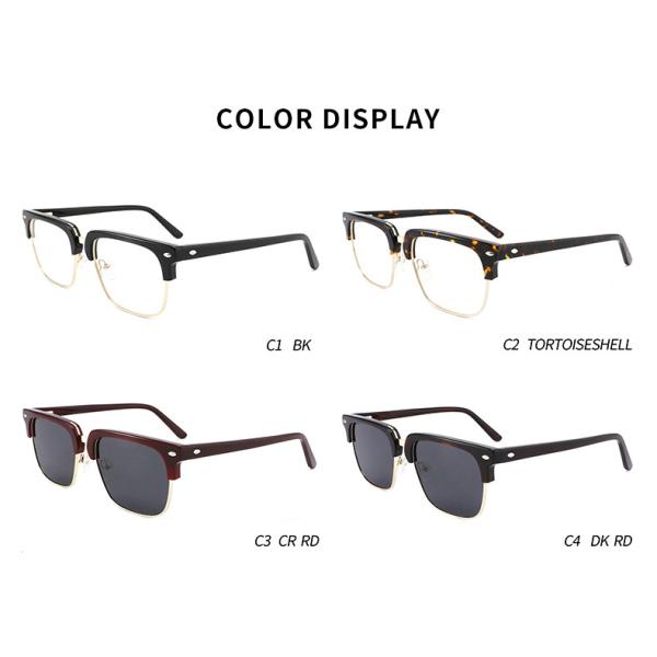 Ретро стекла металла ацетата заклепки, рамки Eyewear квадрата CE подгоняют логотип