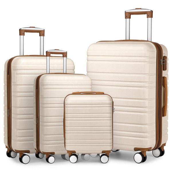 ABS Hardcase Spinner Luggage Hard Sided Suitcase With Mute Wheels