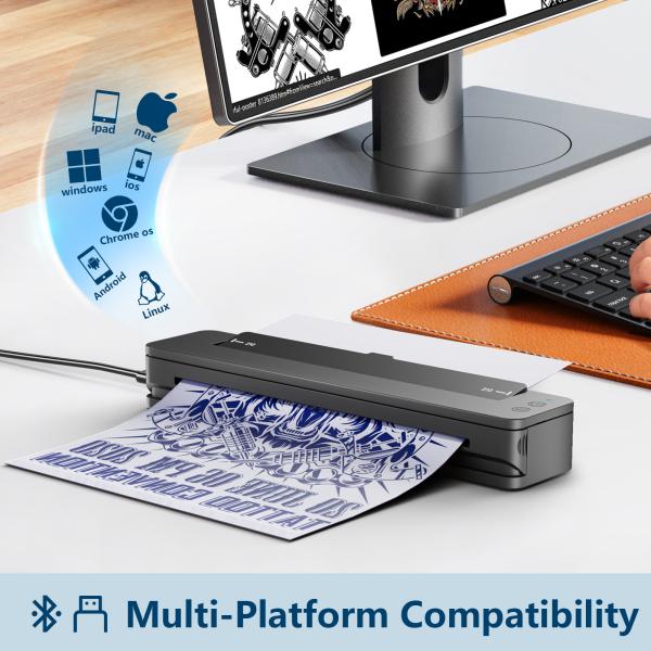 CNC T106 P8011 Tattoo Stencil Machine P8008 Upgrading Best Tattoo Thermal Printer