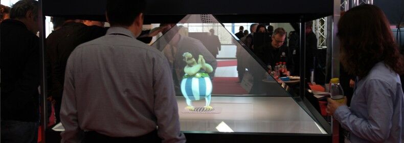 Полное HD 3D шкаф дисплея 1.5mx1.5m 360 градусов голографический для промотирования продукта