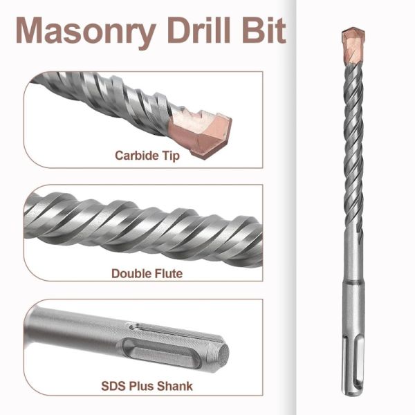 Bricks Concrete SDS Drill Bit Single Double Hammer Drill Bits