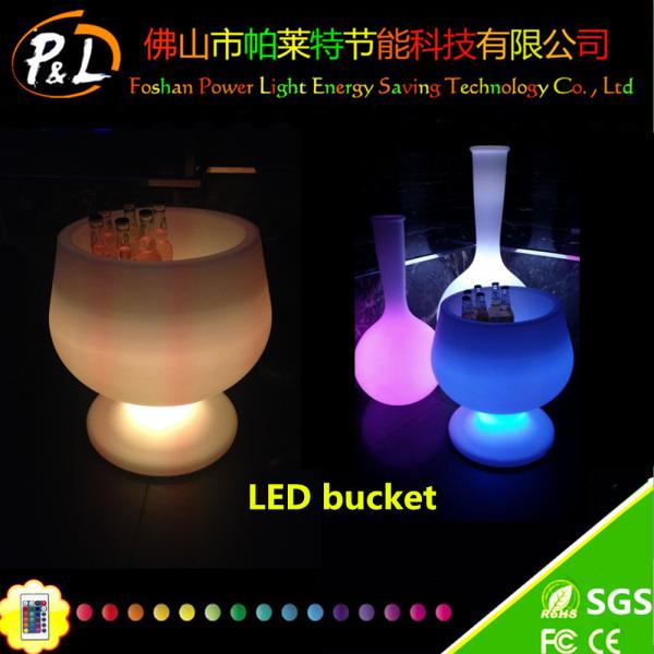 Event Furniture Decorative Plastic Wireless led ice bucket