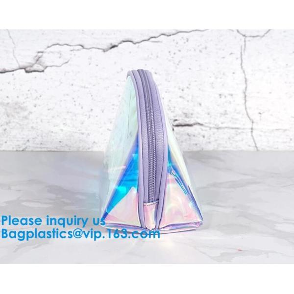 Shiny Luxury Hologram Laser Pvc Holographic Cosmetic Zipper Make Up Bag,Toiletry Bag Hologram Laser Lady Travel Cosmeti
