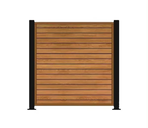 Unassembled Aluminium Slat Fencing Anodizing / Powder Coating And More
