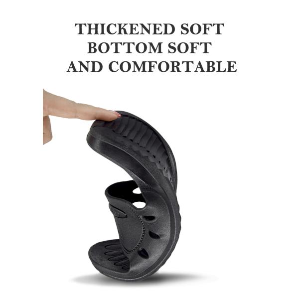 Factory ESD Anti Static SPU Slippers Black Six-Hole Cleanroom Workshop Safety Comfortable Anti-Slip