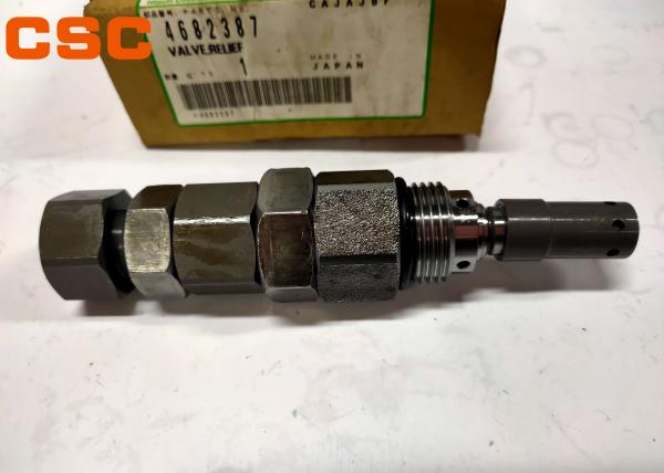 Steel Main Relief Valve 4682387 , Hitachi ZAX60 70 Excavator Spare Parts