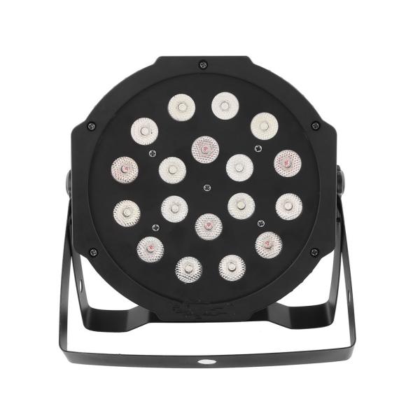 Plastic Body Light Weight Slim LED Par Lamps 18PCS 1W Par 64 Cans For Stage Lighting