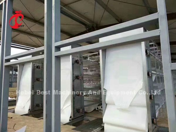 Cage de capas de aves de corral galvanizadas calientes y profundas para 20.000 aves