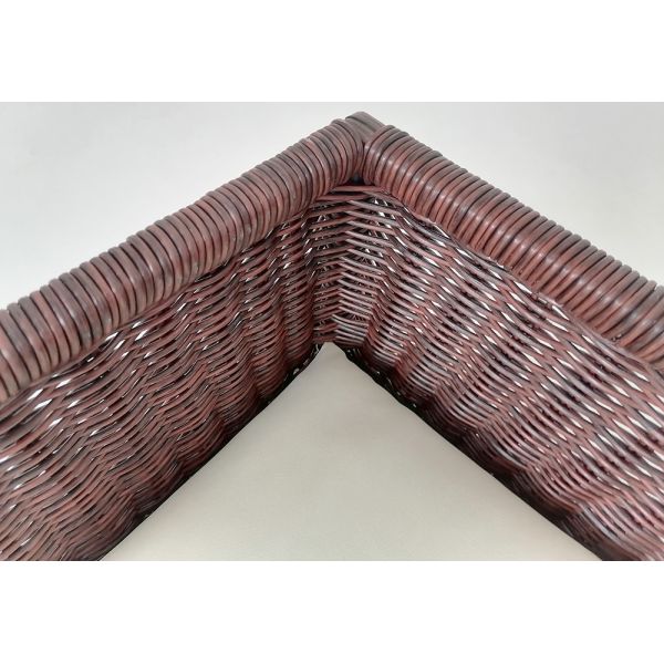 Factory Wholesale Metal Frame Round Rattan Wicker Rectangle Dogs and Cats Bed