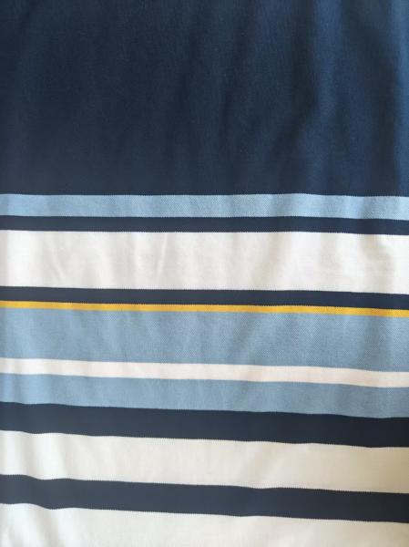 40S Yarn Dyed Cotton Spandex Striped Knit Fabric for Summer Wear