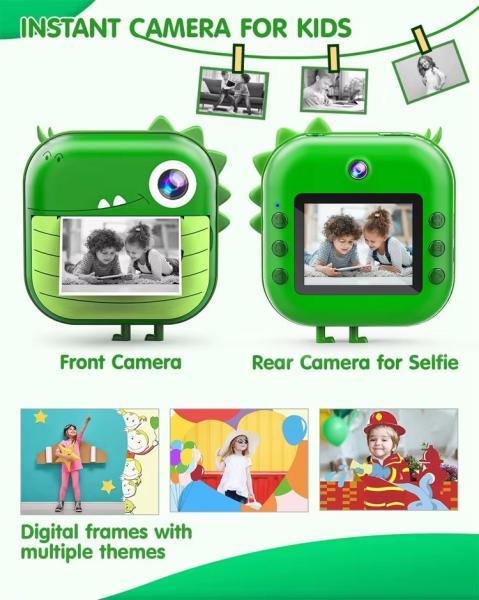 Dual Lens Childrens Kids Camera Toy Digital Camcorder 1080P FHD