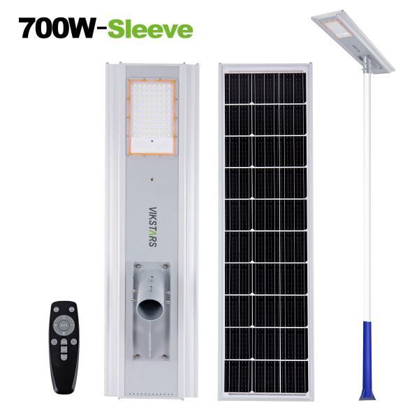 High Quality 500W 700W Integrated Solar Street Lamp for Main Street Road with Remote Control Aluminum Solar Street Light