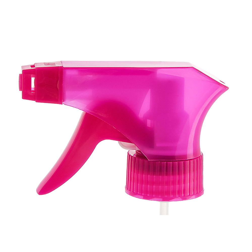 Pink All Plastic Trigger Sprayer 28 / 410 Safety Lock Solvent Resistant Sprayer