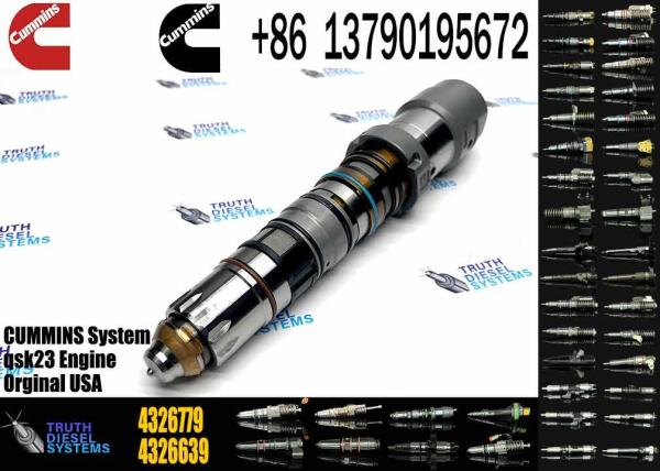 Auténtico camión de descarga de maquinaria de ingeniería inyector de combustible 4326639 4954801 4921360 4088430 para K78 QSK78 Motor