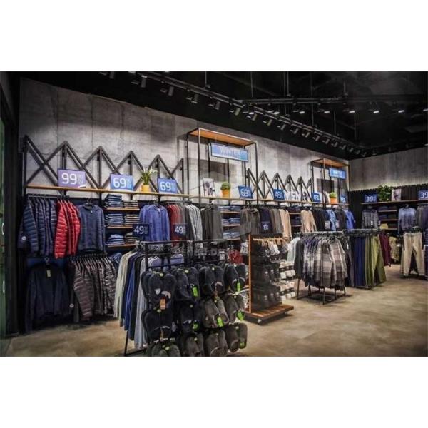 Boutique Men Garments Shop Display Furniture Power Saving Electroplate