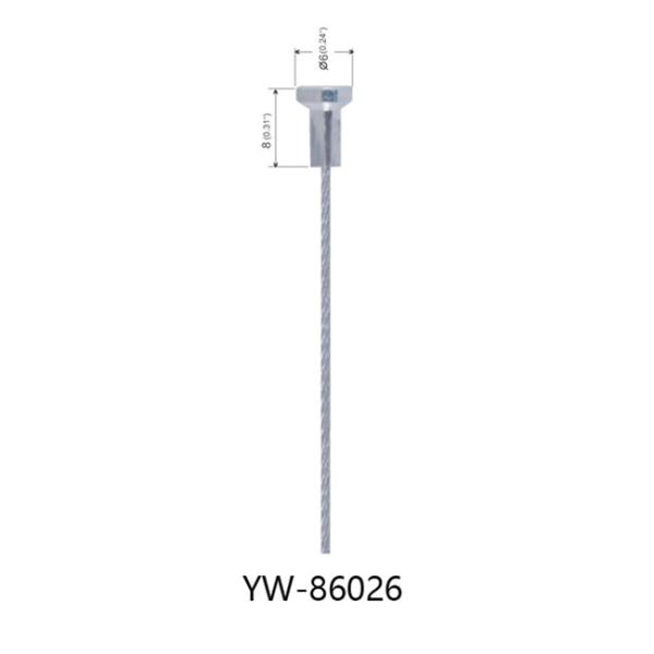 Cabo de aço inoxidável da corda de fio com componentes carimbados 10*9mm YW86024