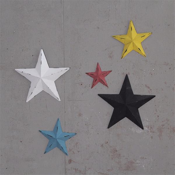 Декоративные ностальгические на открытом воздухе звезды металла оформления стены звезды для ремесел