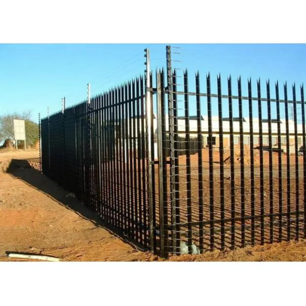 Steel Palisade Fencing 1.8m-3.0m Anti-Climb Security Barrier