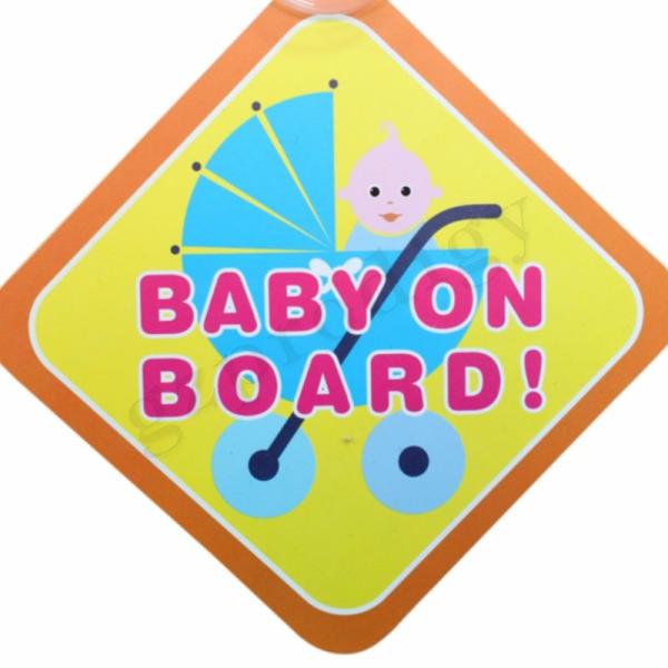 Childproof ABS Car Baby On Board Sticker Anti Abrasion Nontoxic