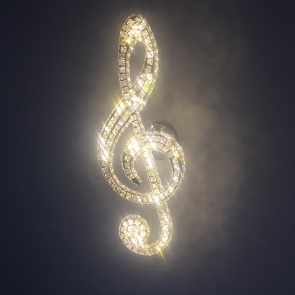 Crystal glass ceiling lights Music Lampshade For Indoor Home Lighting Fixturs (WH-CA-50)