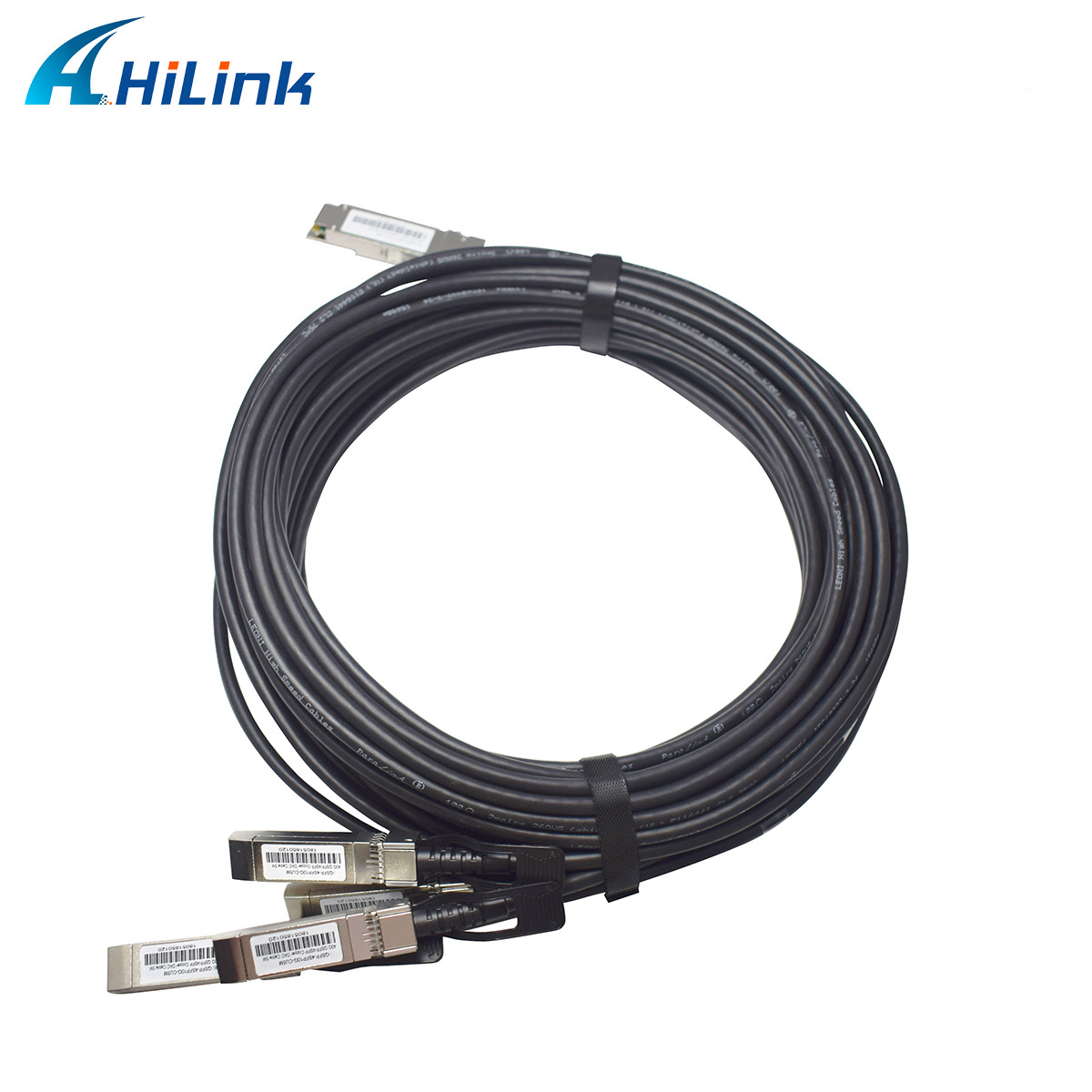 Кабель QSFP+ 40G пассивные гибридные 5M DAC 4 SFP+ сразу прикрепленный
