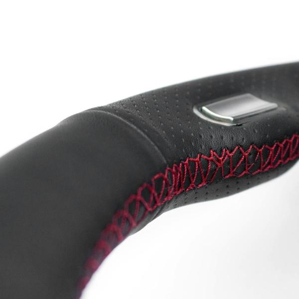 Custom Steering Wheel Wrap for BMW 730Li 745Li 760Li 2004 730Li 740Li 750Li 760Li 2005 755ih 2007 730Li 2008 Red Thread