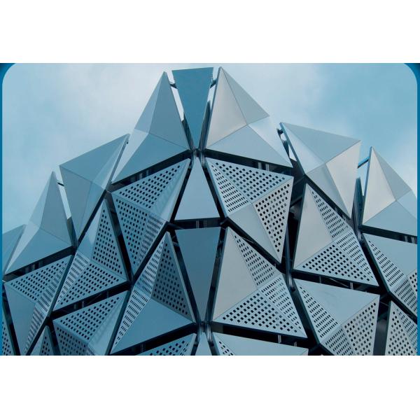 3D перфорированная алюминиевая плита панель изготовлена и настроена для декорации стен