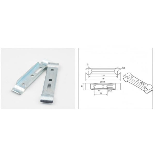 Caster Splint for Plate Type Caster Wheel Fixing Splint Accessories
