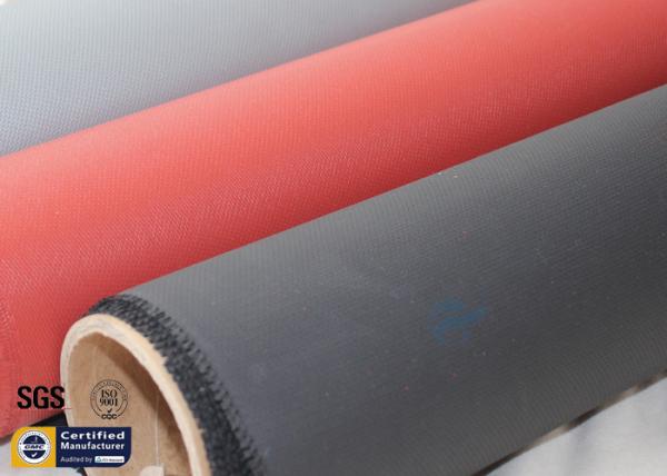 Resistente 0.43MM químico revestido acrílico preto da cobertura 3732 do fogo da fibra de vidro
