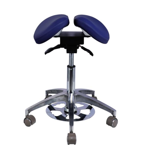 Salão de beleza Cadeira confortável Green Micro Fibra banquinho de dentista Cadeira de dentista de forma de sela