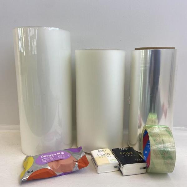 Customized Jumbo Roll BOPP Thermal Lamination Film For Printing And Packing 12-50mic
